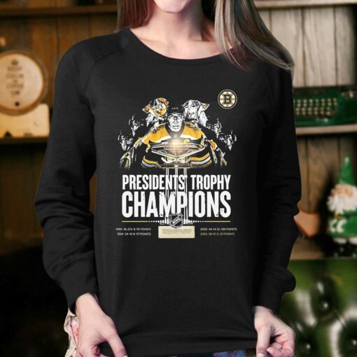 Boston Bruins Presidents Trophy Champions Shirt