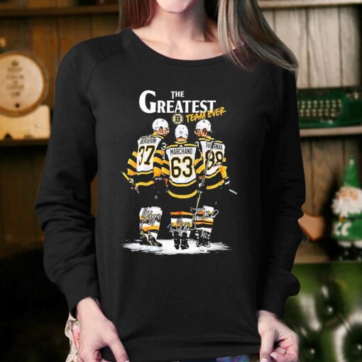 Boston Bruins The Greatest Team Ever 2023 Signatures Shirt