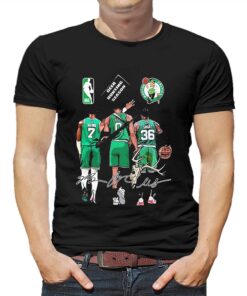 Boston Celtics Jaylen Brown Jayson Tatum And Marcus Smart Deer Hunting Season Signatures Shirt Boston Celtics Jaylen Brown Jayson Tatum And Marcus Smart Deer Hunting Season Signatures Shirt