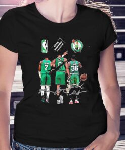 Boston Celtics Jaylen Brown Jayson Tatum And Marcus Smart Deer Hunting Season Signatures Shirt Boston Celtics Jaylen Brown Jayson Tatum And Marcus Smart Deer Hunting Season Signatures Shirt