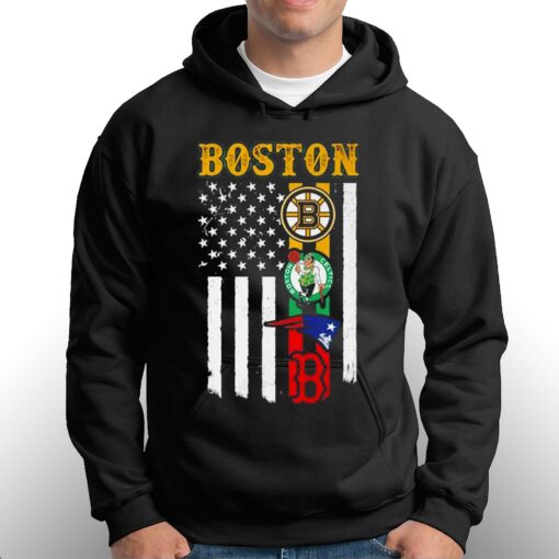 Boston City Of Champion American Flag Shirt