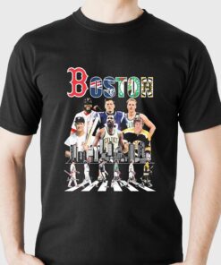Boston Sports Teams Players Abbey Road Signatures Shirt Boston Sports Teams Players Abbey Road Signatures Shirt