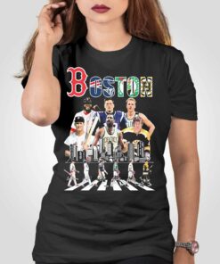 Boston Sports Teams Players Abbey Road Signatures Shirt Boston Sports Teams Players Abbey Road Signatures Shirt