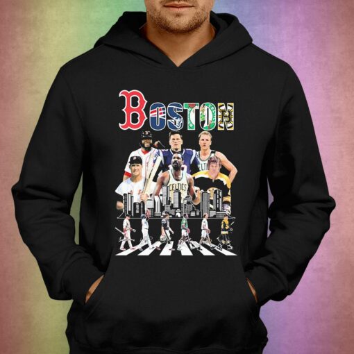 Boston Sports Teams Players Abbey Road Signatures Shirt