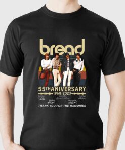 Bread 55th Anniversary 1968 – 2023 Thank You For The Memories T-shirt Bread 55th Anniversary 1968 – 2023 Thank You For The Memories T-shirt