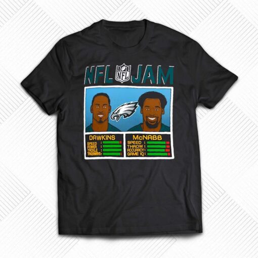 Brian Dawkins Donovan Mcnabb Philadelphia Eagles Homage Nfl Jam Retired T-shirt