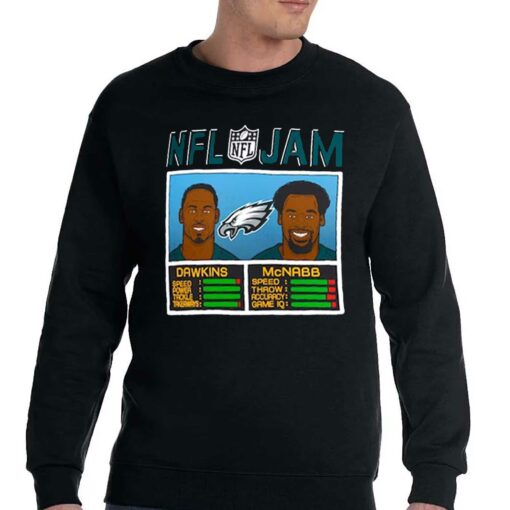 Brian Dawkins Donovan Mcnabb Philadelphia Eagles Homage Nfl Jam Retired T-shirt