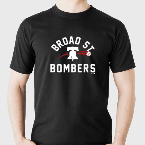 Broad Street Bombers Philadelphia Phillies Paint The Black T-shirt