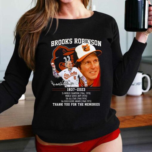 Brooks Robinson 1937 – 2023 2x World Champion World Series Mvp Thank You For The Memories T-shirt