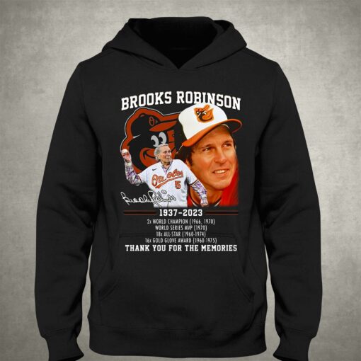 Brooks Robinson 1937 – 2023 2x World Champion World Series Mvp Thank You For The Memories T-shirt