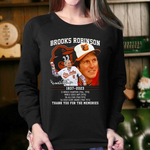 Brooks Robinson 1937 – 2023 2x World Champion World Series Mvp Thank You For The Memories T-shirt