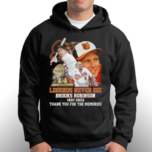 Brooks Robinson Baltimore Orioles 1937 2023 Legends Never Die Memories T-shirt