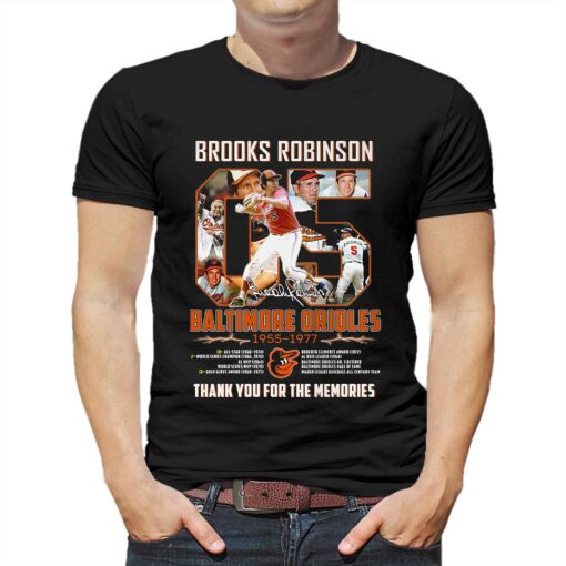 Brooks Robinson Maltimore Orioles 1955 1977 Memories T Shirt