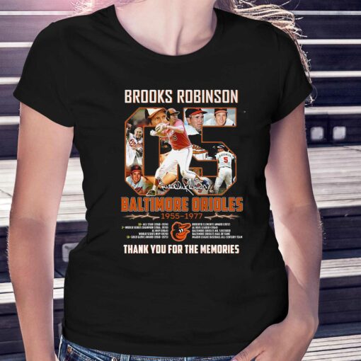 Brooks Robinson Maltimore Orioles 1955 1977 Memories T Shirt