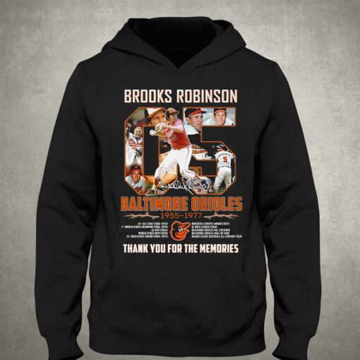 Brooks Robinson Maltimore Orioles 1955 1977 Memories T Shirt