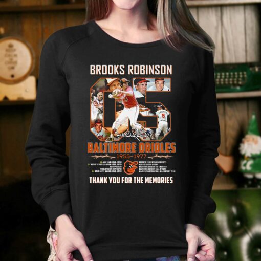 Brooks Robinson Maltimore Orioles 1955 1977 Memories T Shirt