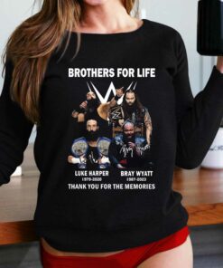Brothers For Life Bray Wyatt And Luke Harper Thank You For The Memories T-shirt Brothers For Life Bray Wyatt And Luke Harper Thank You For The Memories T-shirt