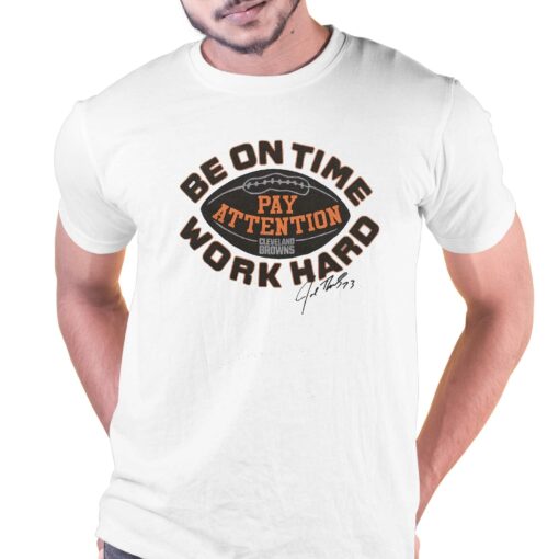 Browns Joe Thomas Be On Time Shirt