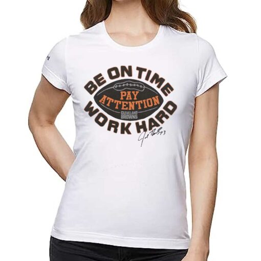 Browns Joe Thomas Be On Time Shirt