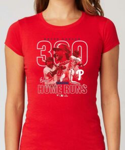 Bryce Harper Philadelphia Phillies Fanatics Branded 300th Career Home Run T-shirt Bryce Harper Philadelphia Phillies Fanatics Branded 300th Career Home Run T-shirt