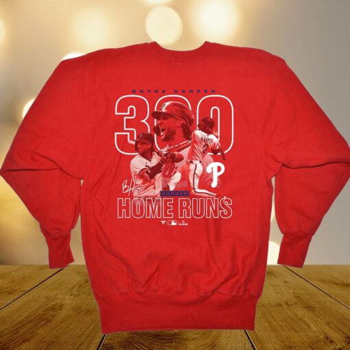 Bryce Harper Philadelphia Phillies Fanatics Branded 300th Career Home Run T-shirt