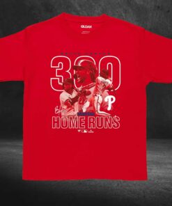 Bryce Harper Philadelphia Phillies Fanatics Branded 300th Career Home Run T shirt 4