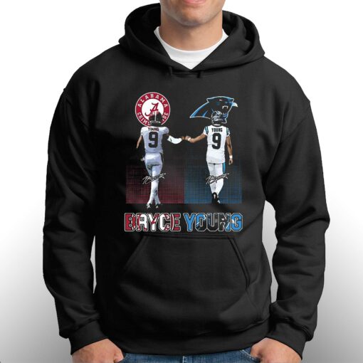 Bryce Young Alabama Crimson Tide And Carolina Panthers T Shirt