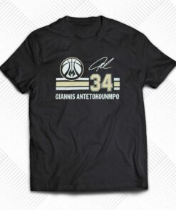 Bucks Giannis Signature Jersey T-shirt Bucks Giannis Signature Jersey T-shirt