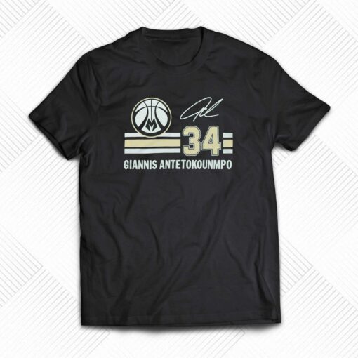 Bucks Giannis Signature Jersey T-shirt