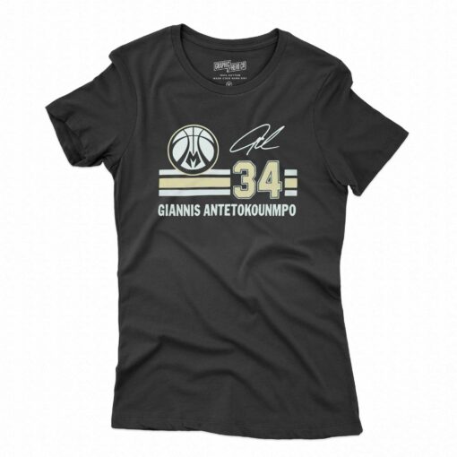 Bucks Giannis Signature Jersey T-shirt