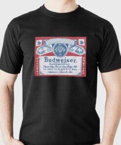 Budweiser Larger Beer Homage T-shirt Budweiser Larger Beer Homage T-shirt