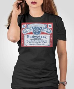Budweiser Larger Beer Homage T-shirt Budweiser Larger Beer Homage T-shirt