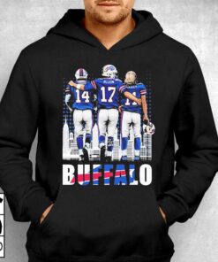 Buffalo Skyline Stefon Diggs Josh Allen And Cole Beasley Signatures Shirt 2 Buffalo Skyline Stefon Diggs Josh Allen And Cole Beasley Signatures Shirt 3