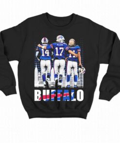 Buffalo Skyline Stefon Diggs Josh Allen And Cole Beasley Signatures Shirt 3 Buffalo Skyline Stefon Diggs Josh Allen And Cole Beasley Signatures Shirt 4