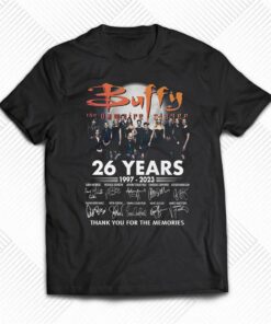 Buffy The Vampire Slayer 26 Years 1997 – 2023 Thank You For The Memories T-shirt Buffy The Vampire Slayer 26 Years 1997 – 2023 Thank You For The Memories T-shirt