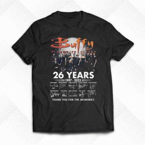 Buffy The Vampire Slayer 26 Years 1997 – 2023 Thank You For The Memories T-shirt