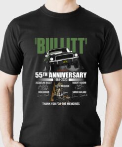 Bullitt 55th Anniversary 1968 – 2023 Thank You For The Memories Unisex T-shirt Bullitt 55th Anniversary 1968 – 2023 Thank You For The Memories Unisex T-shirt