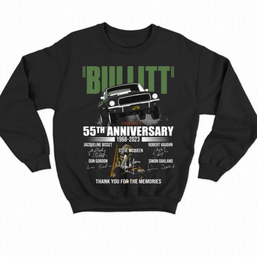 Bullitt 55th Anniversary 1968 – 2023 Thank You For The Memories Unisex T-shirt