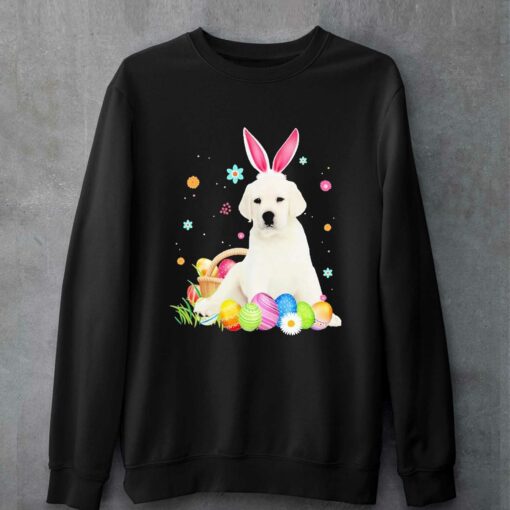 Bunny Egg White Labrador Happy Eas Shirt