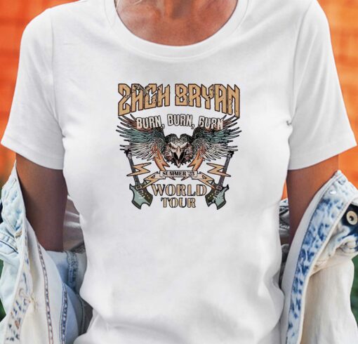 Burn Burn Burn Tour 2023 Zach Bryan Concert Shirt