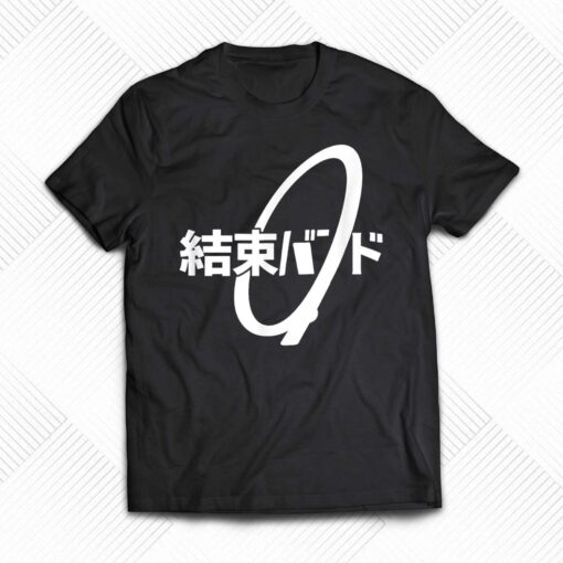 Cable Tie Kanji Hiragana Kessoku Band Rocker Band T-shirt