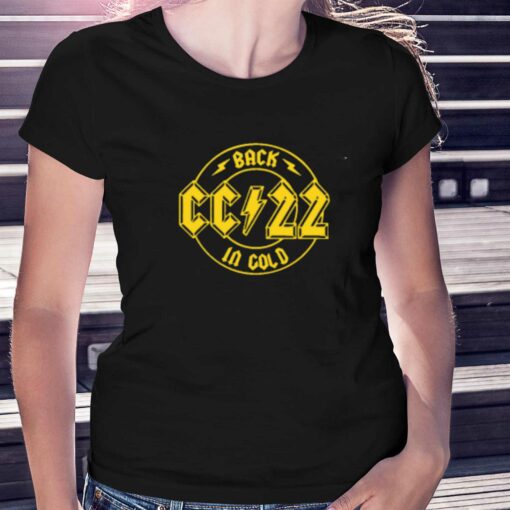 Caitlin Clark Back In Gold Cc 22 T-shirt