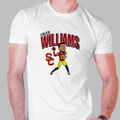 Caleb Williams Caricature Usc Trojans Football Shirt