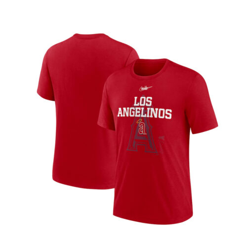 California Angels Nike Cooperstown Collection Rewind Retro Tri-blend T-shirt