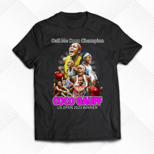 Call Me Coco Champion Coco Gauff Us Open 2023 Winner Unisex T-shirt