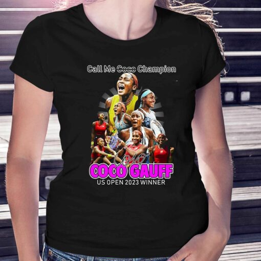 Call Me Coco Champion Coco Gauff Us Open 2023 Winner Unisex T-shirt