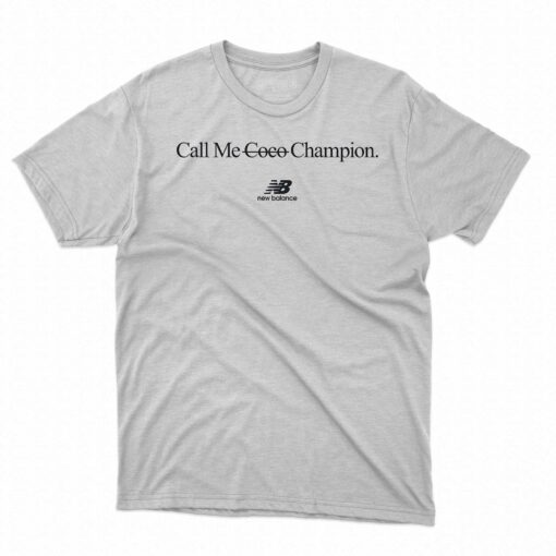 Call Me Coco Champion Shirt Hoodie Sweatshirt Coco Gauff Coach Shirt Call Me Coco T Shirt