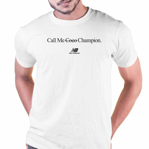 Call Me Coco Champion Shirt New Balance Coco Gauff Champion T-shirt