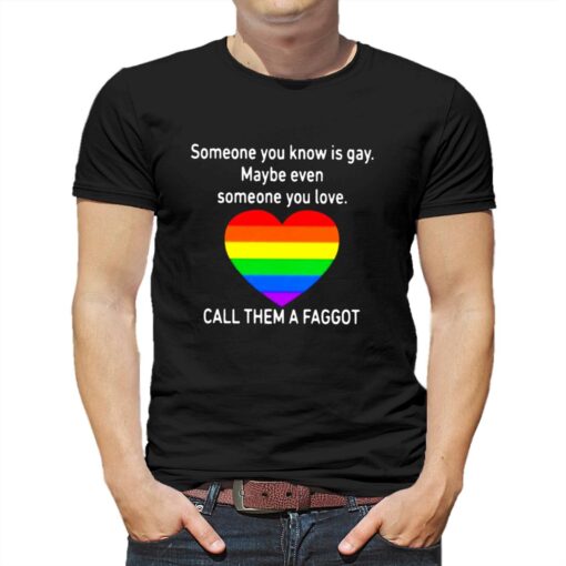 Call Them A Faggot Someone You Know Is Gay T-shirt