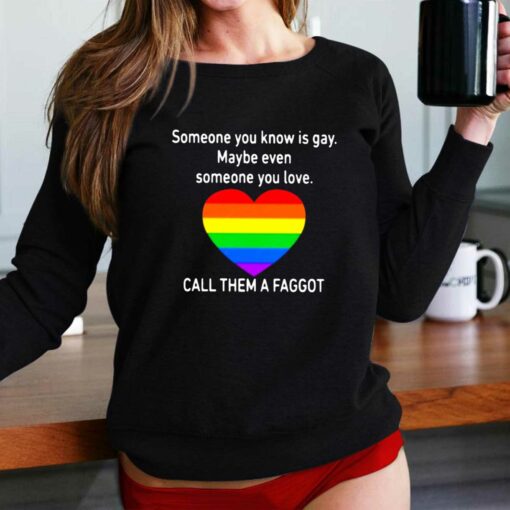 Call Them A Faggot Someone You Know Is Gay T-shirt